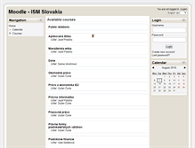 Tablet Screenshot of moodle.ismpo.sk